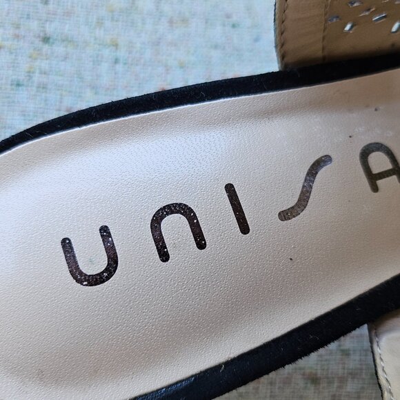 Unisa Pryce Sandal Booties Slip On Peep Toe Block Heel Sandal Size 7.5 - Picture 13 of 13